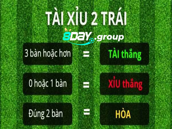 tài xỉu 2 trái